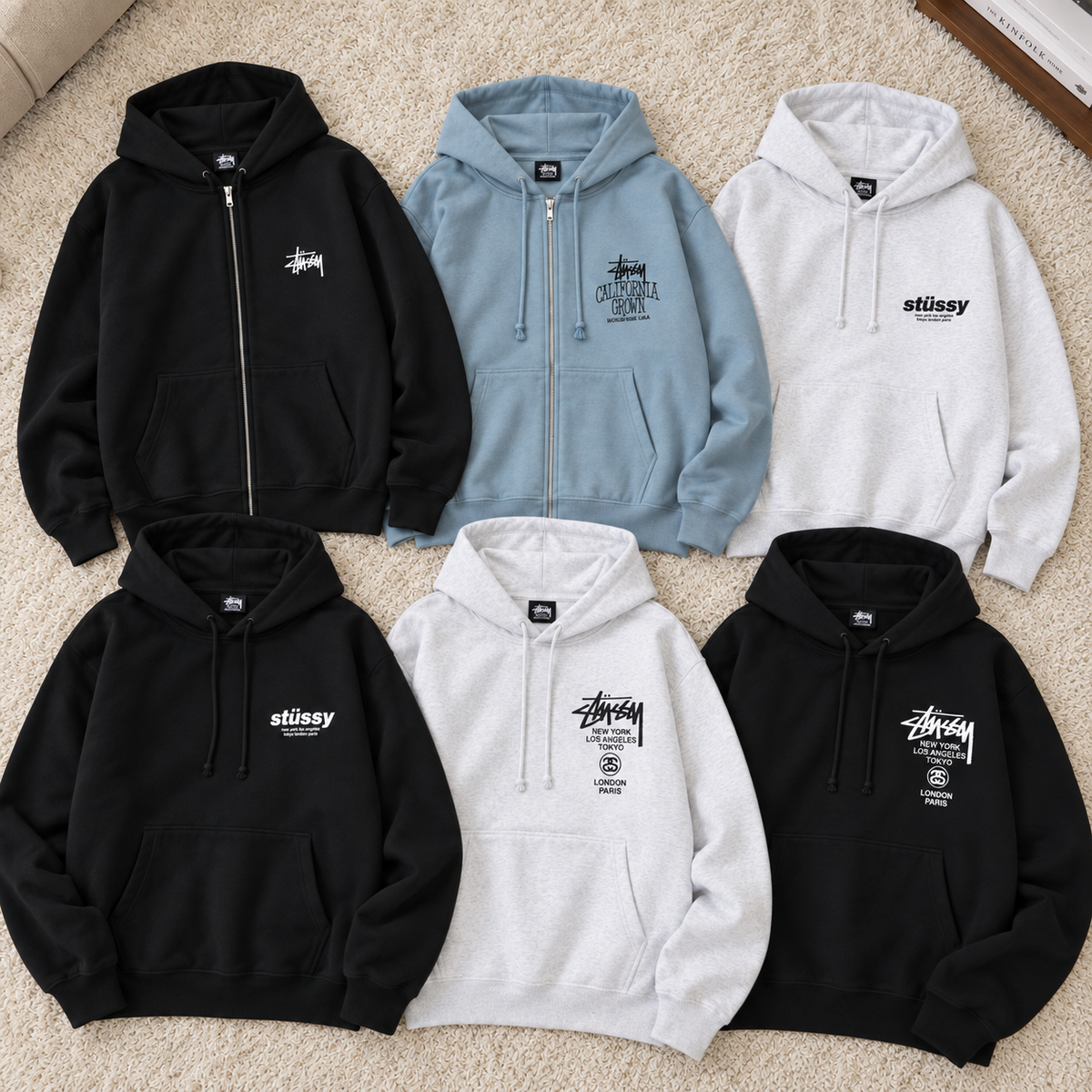 Six Stussy Hoodies for Four Streetwear Styles