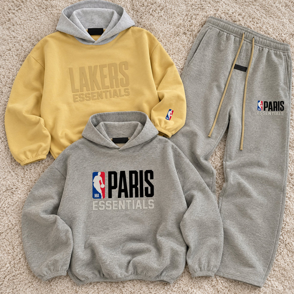 Essentials NBA Paris Set or Lakers Color