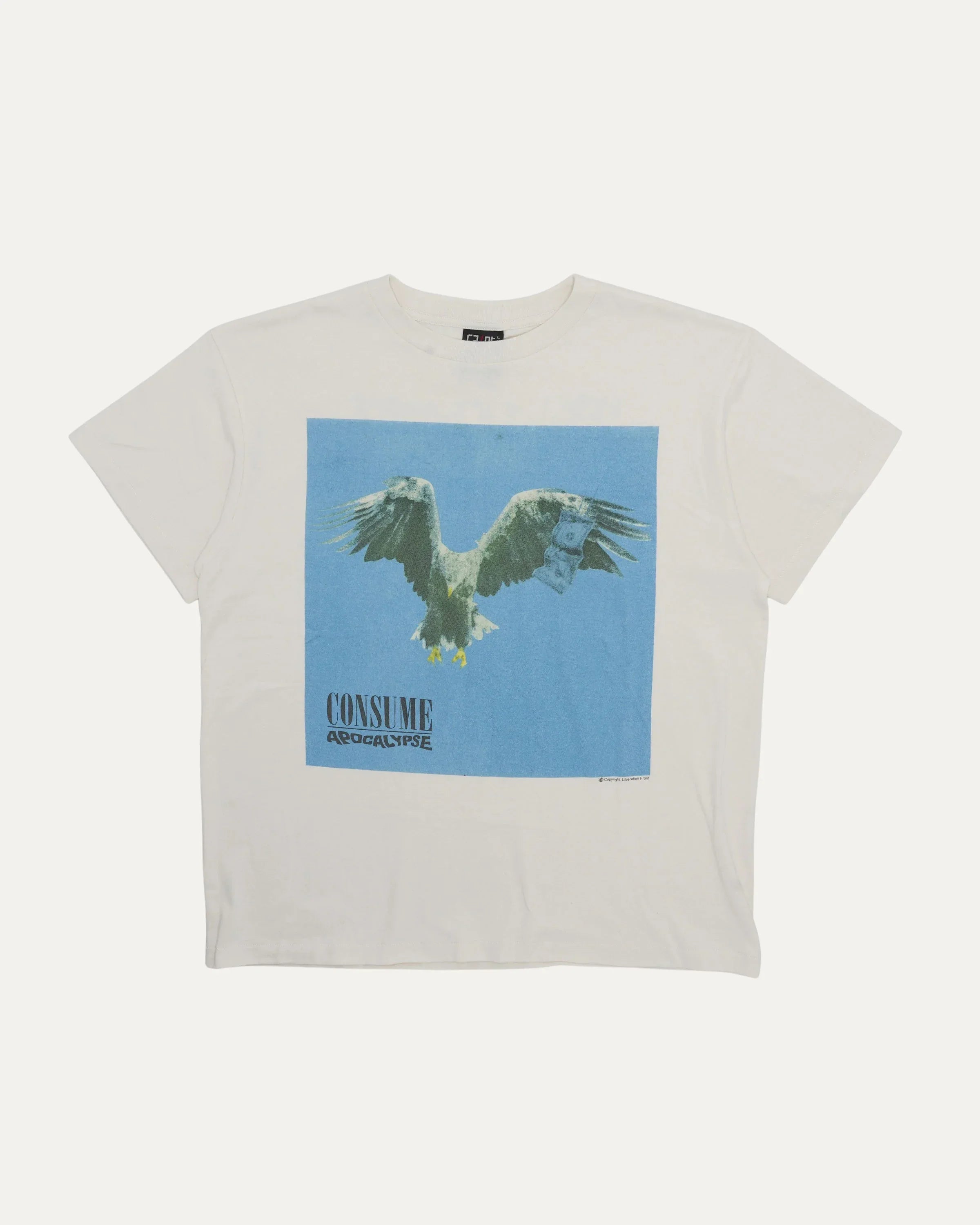 Saint Michael 'Consume' White Tee â Care, Fabric & Photo Guide