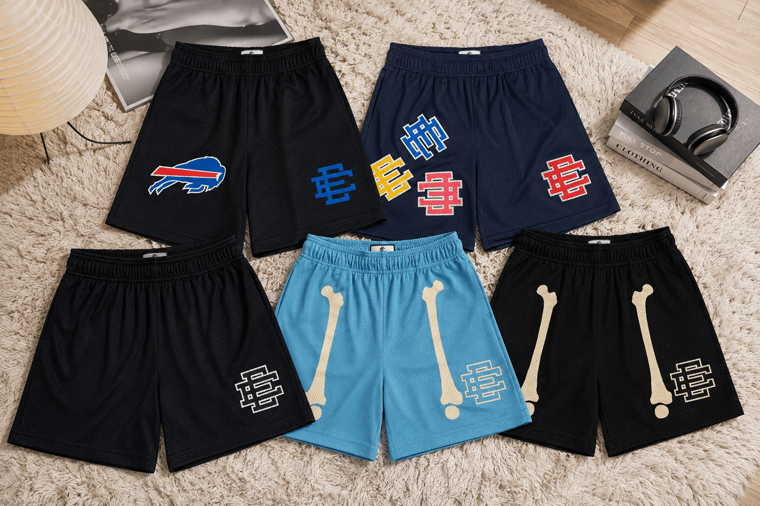 Eric Emanuel EE Shorts Five Styles One Streetwear Rotation - AFewVibe