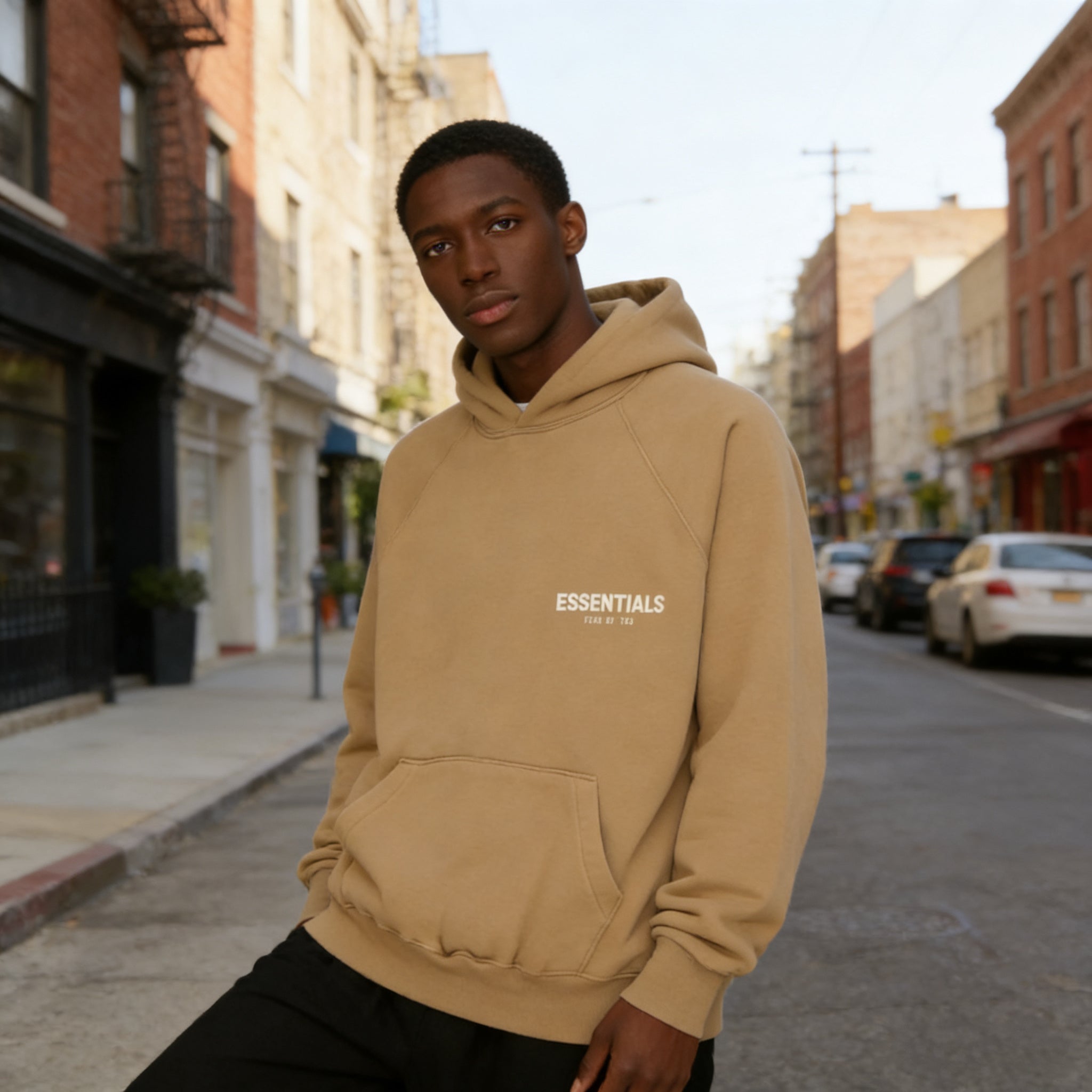 Essentials Exclusive Brown Logo Sweater Brown Essentials Hoodie