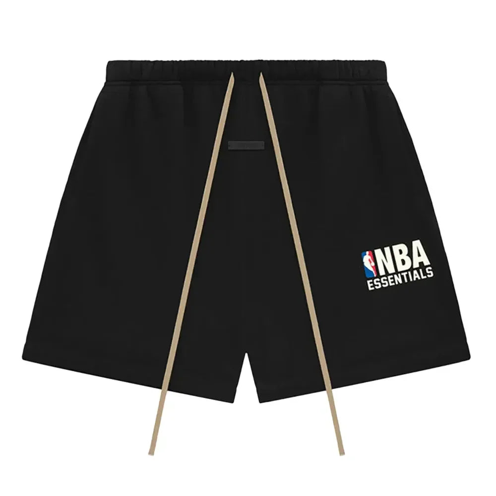 How to Get Fear of God Essentials x NBA Sweatshorts Black - AFV Clothes