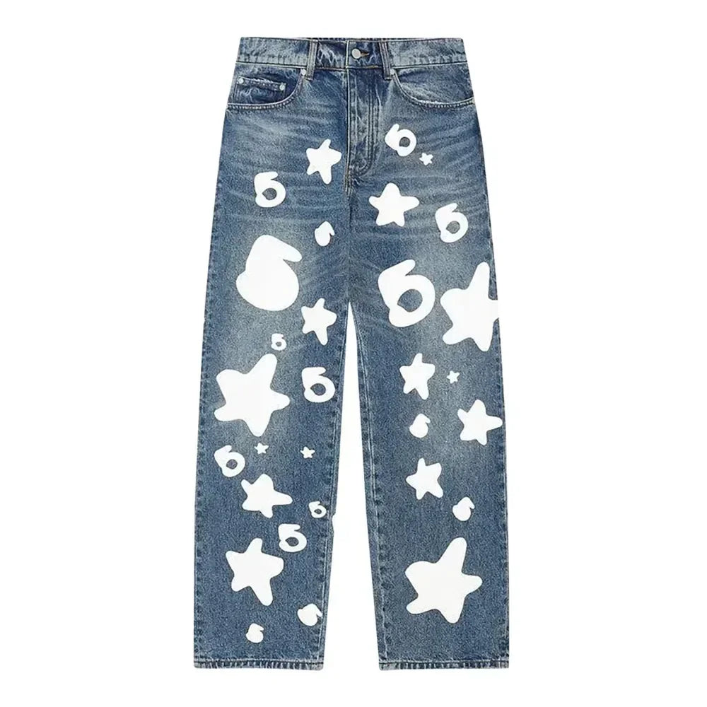 Where to Buy Sp5der Beluga Wash Denim Light Indigo Wash – Best Choice for Streetwear Fans - AFV Clothes