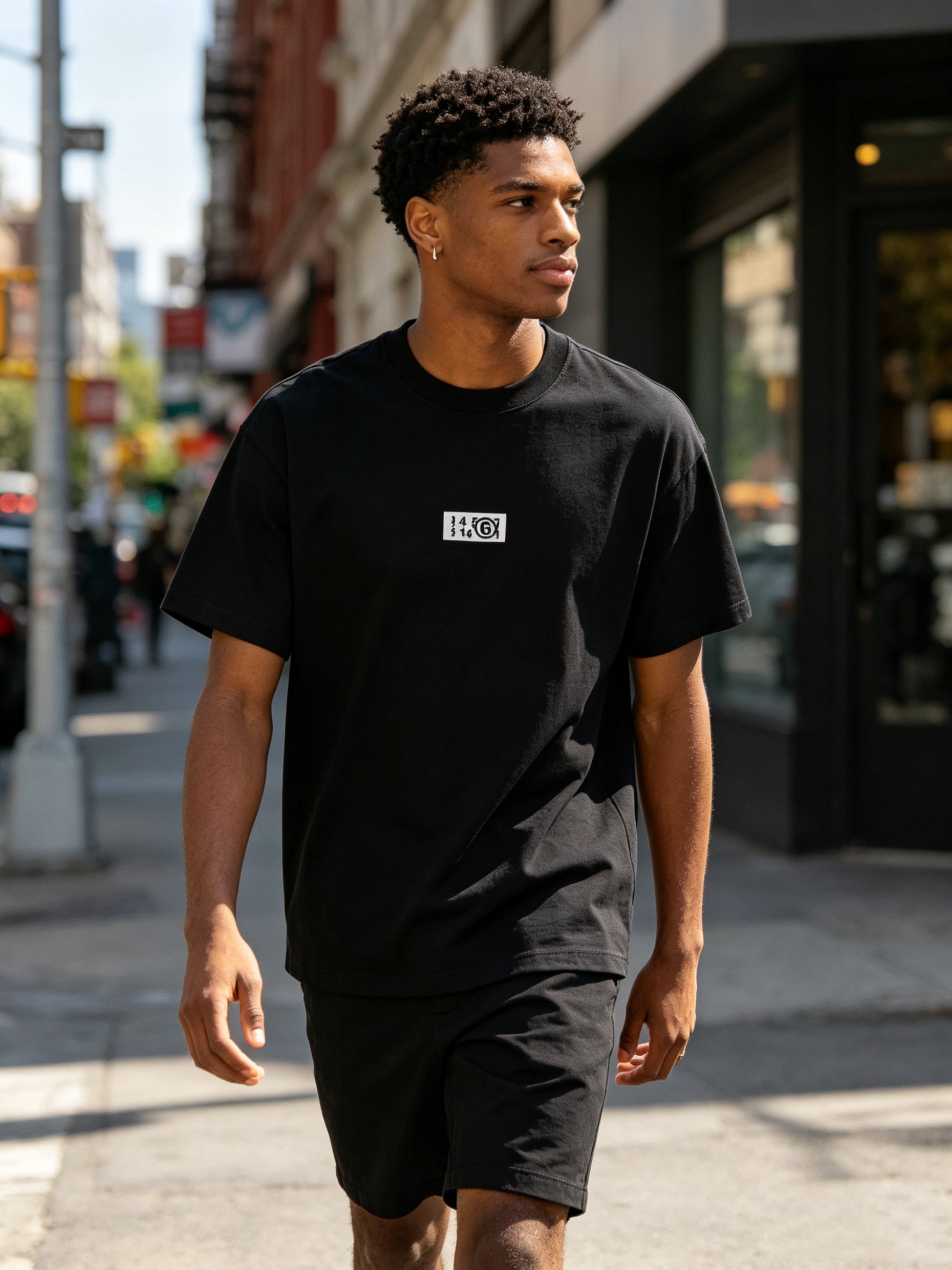 MM6 Maison Margiela Zoom Logo Oversized TShirt In Focus – AFewVibe