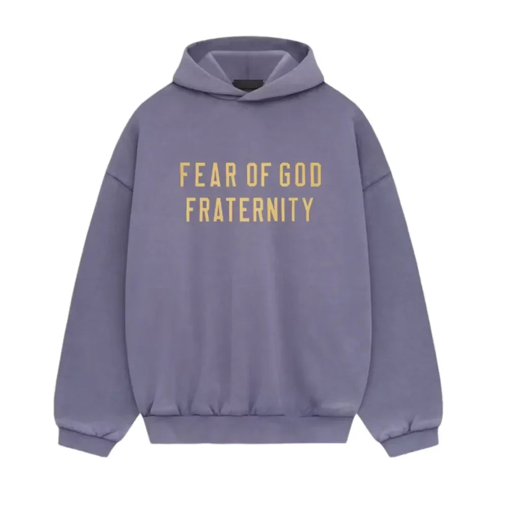 Fear of God Essentials Heavy Fleece Hoodie Lavender - AFV Clothes