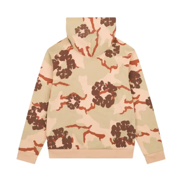 Denim Tears The Cotton Wreath Zip Sweatshirt Tan Camo - AFV Clothes