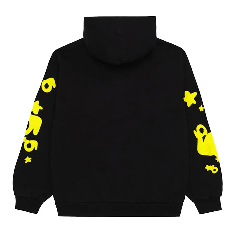 Sp5der Beluga Hoodie Onyx/Yellow