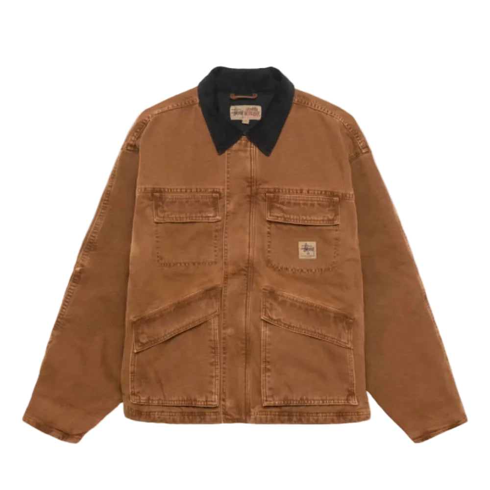 Stussy Washed Canvas Shop Jacket Bronze