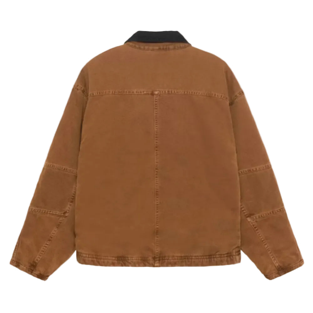 Stussy Washed Canvas Shop Jacket Bronze