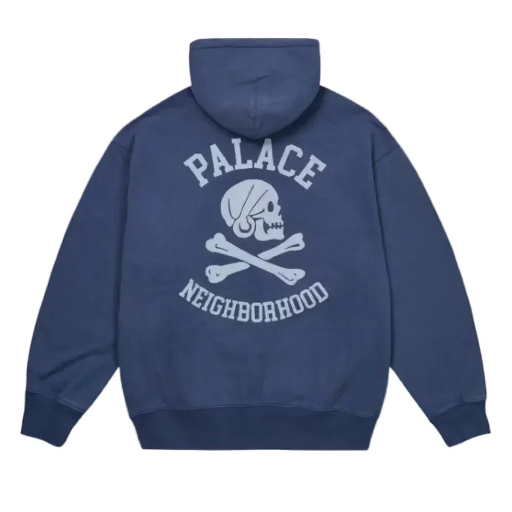 Palace x Neighborhood Skull Zip Hood Navy