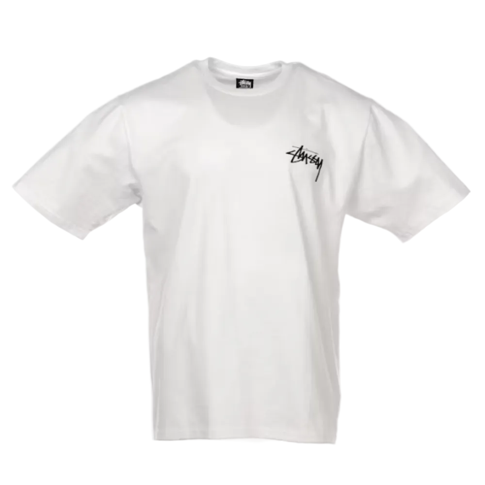 Stussy Fuzzy Dice Tee White