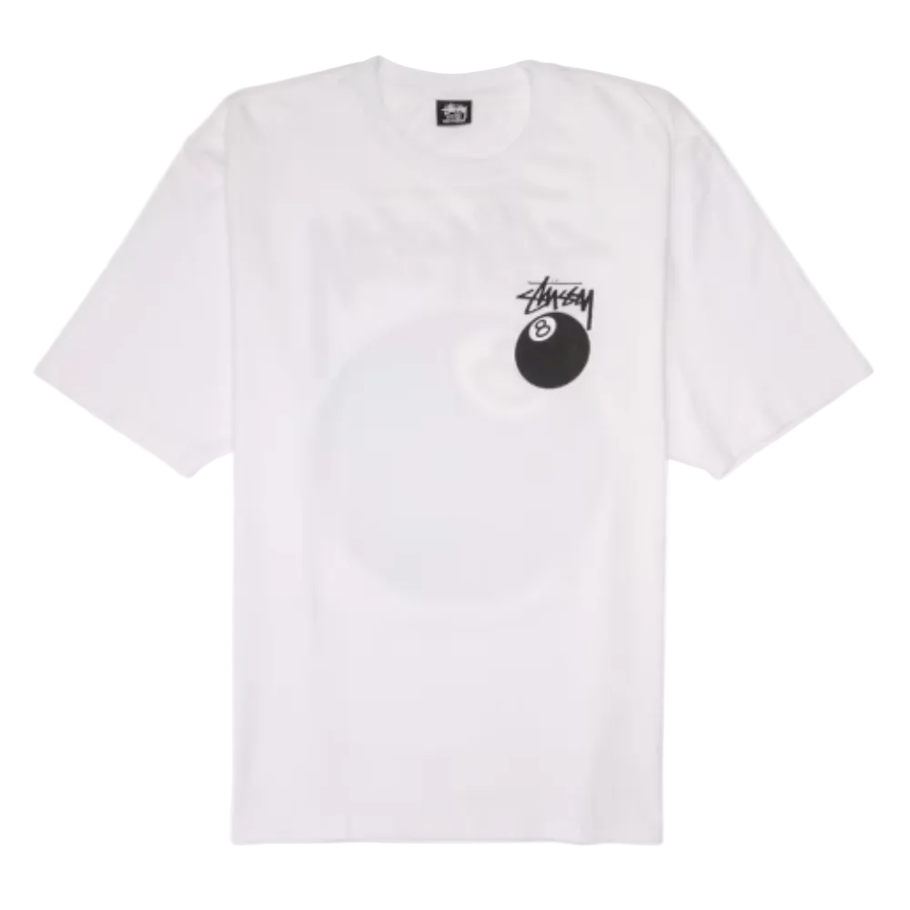 Stussy 8 Ball Tee White