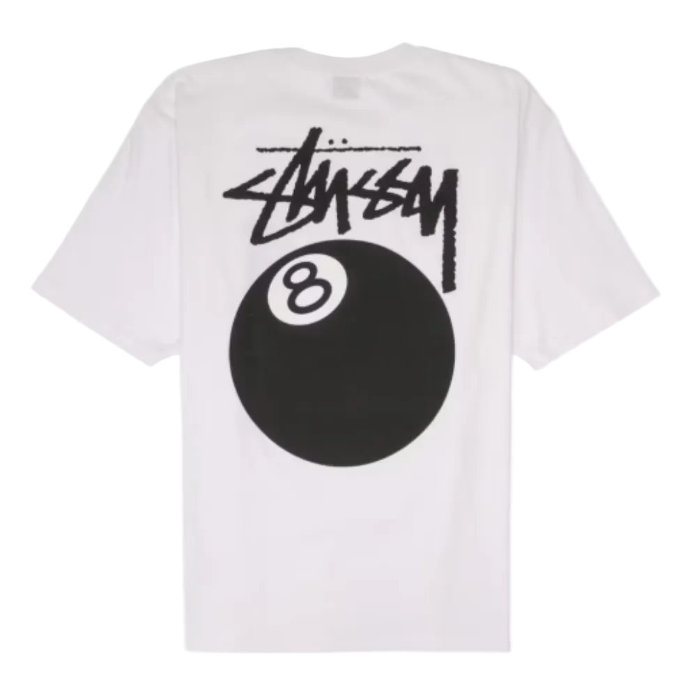 Stussy 8 Ball Tee White