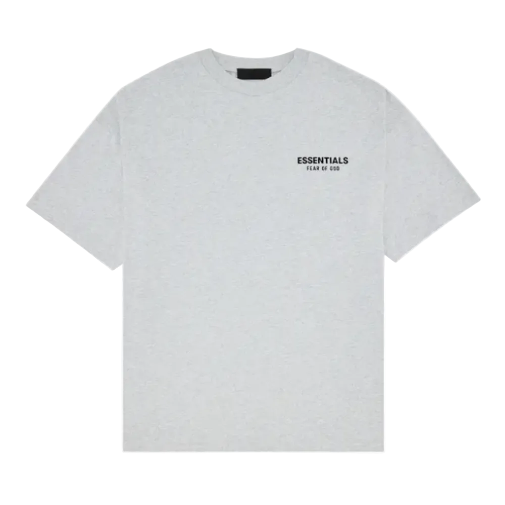 Fear of God Essentials Jersey Crewneck Tee Light Heather Grey