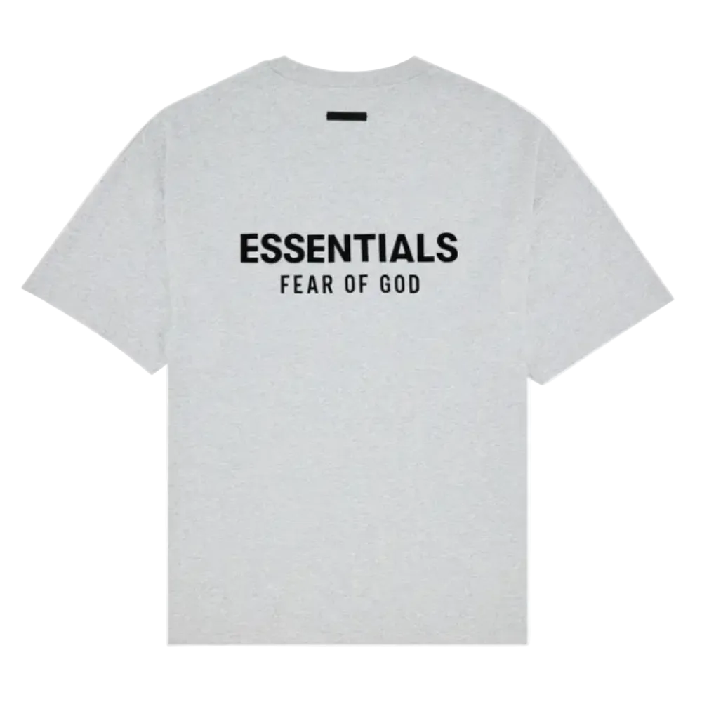 Fear of God Essentials Jersey Crewneck Tee Light Heather Grey