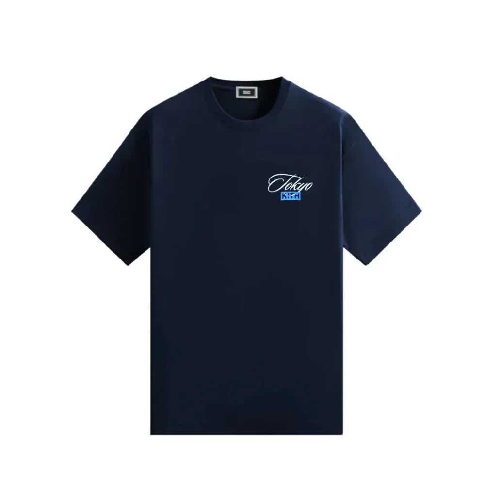 KITH TOKYO FUJI LOGO TEE Navy