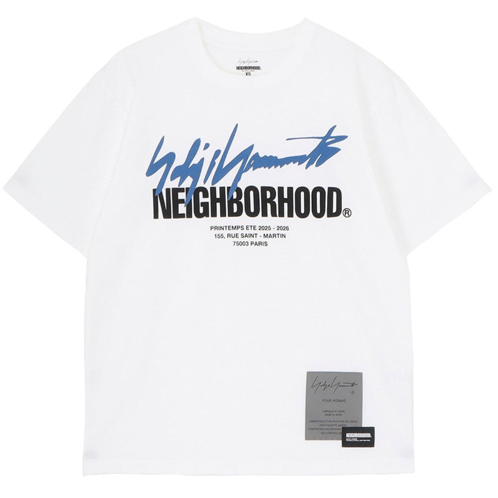 YOHJI YAMAMOTO White Neighborhood Edition SS-2 T-shirt – AFV Clothes