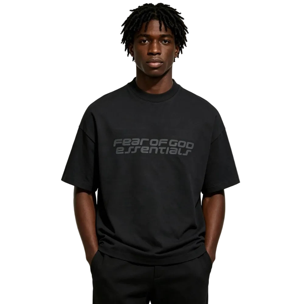 Fear of God Essentials 90s Short Sleeve Tee Vintage Black