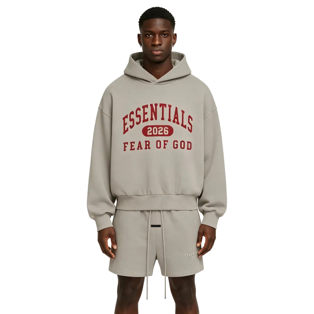 Fear of God Essentials Classic Fleece Sweatshort Homestead Heather