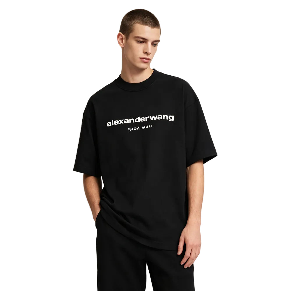 Alexander Wang Puff Logo Tee Black