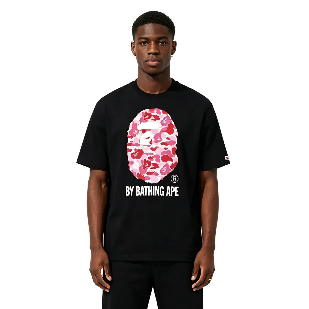 BAPE ABC Camo By Bathing Ape Tee Black Pink