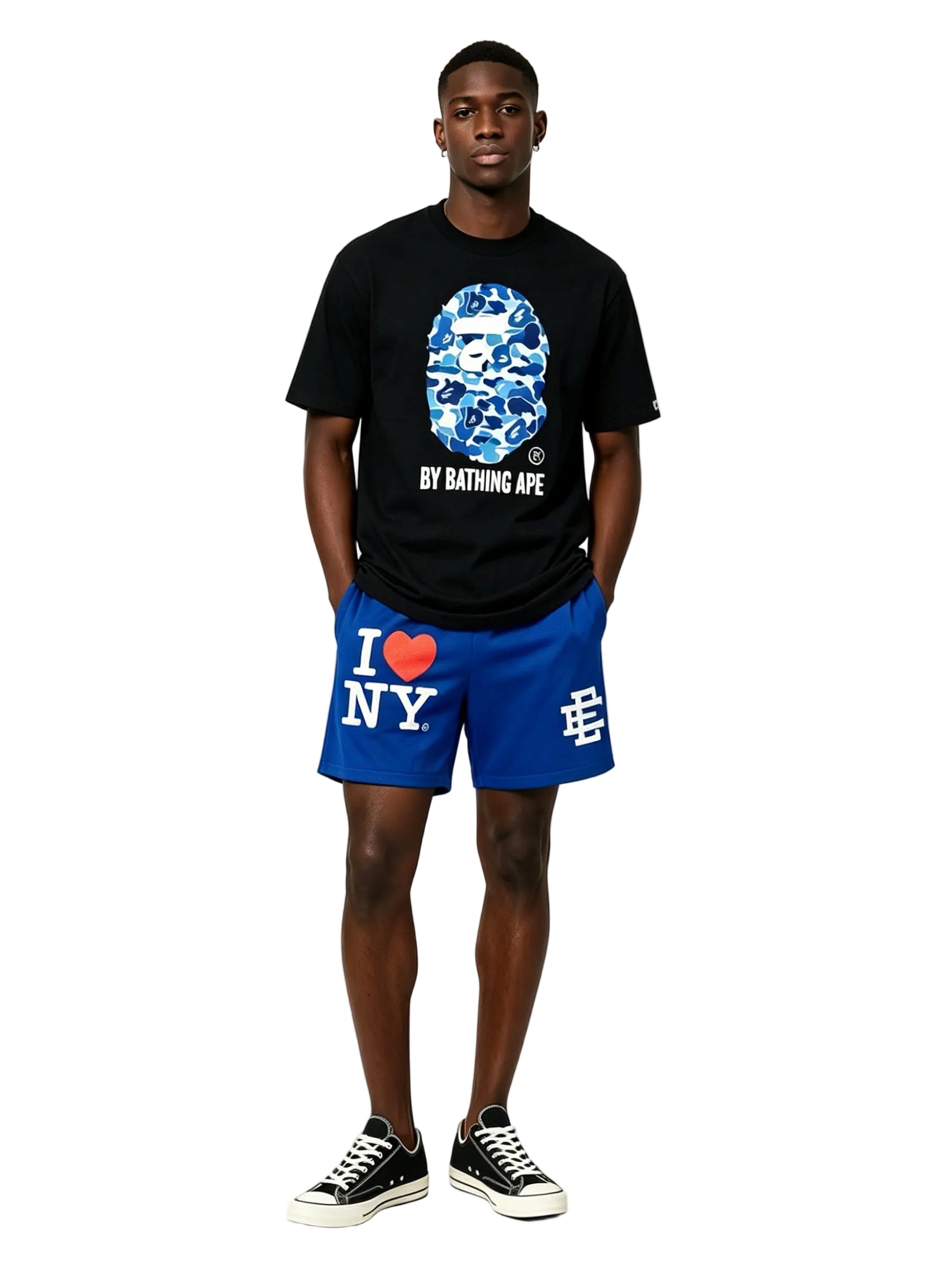 Eric Emanuel EE I Love New York Short Royal Blue White