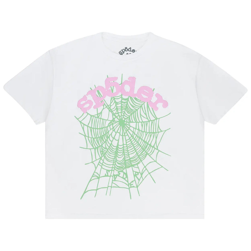 Sp5der OG Web Tee White