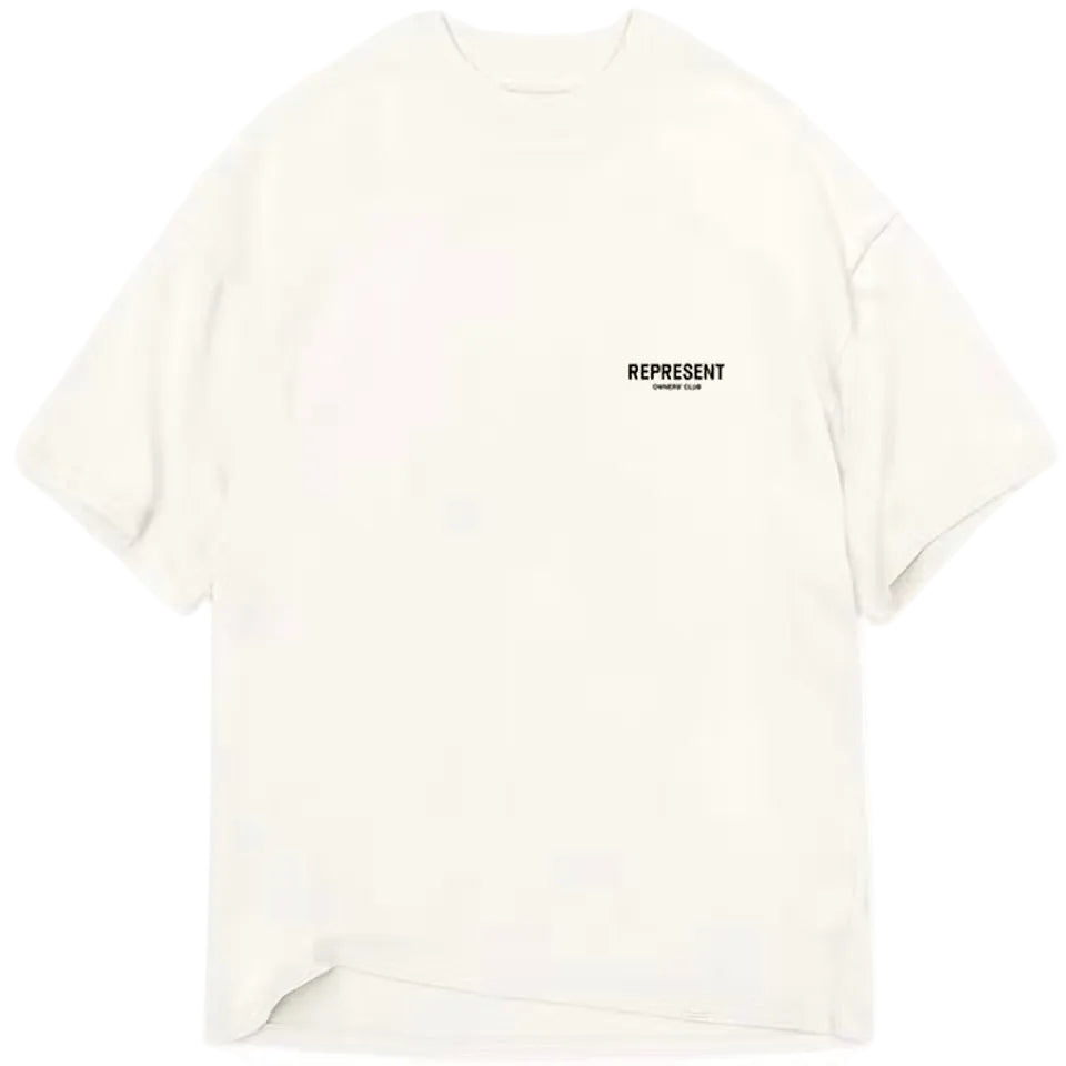 Represent Owners Club TShirt Flat White Black
