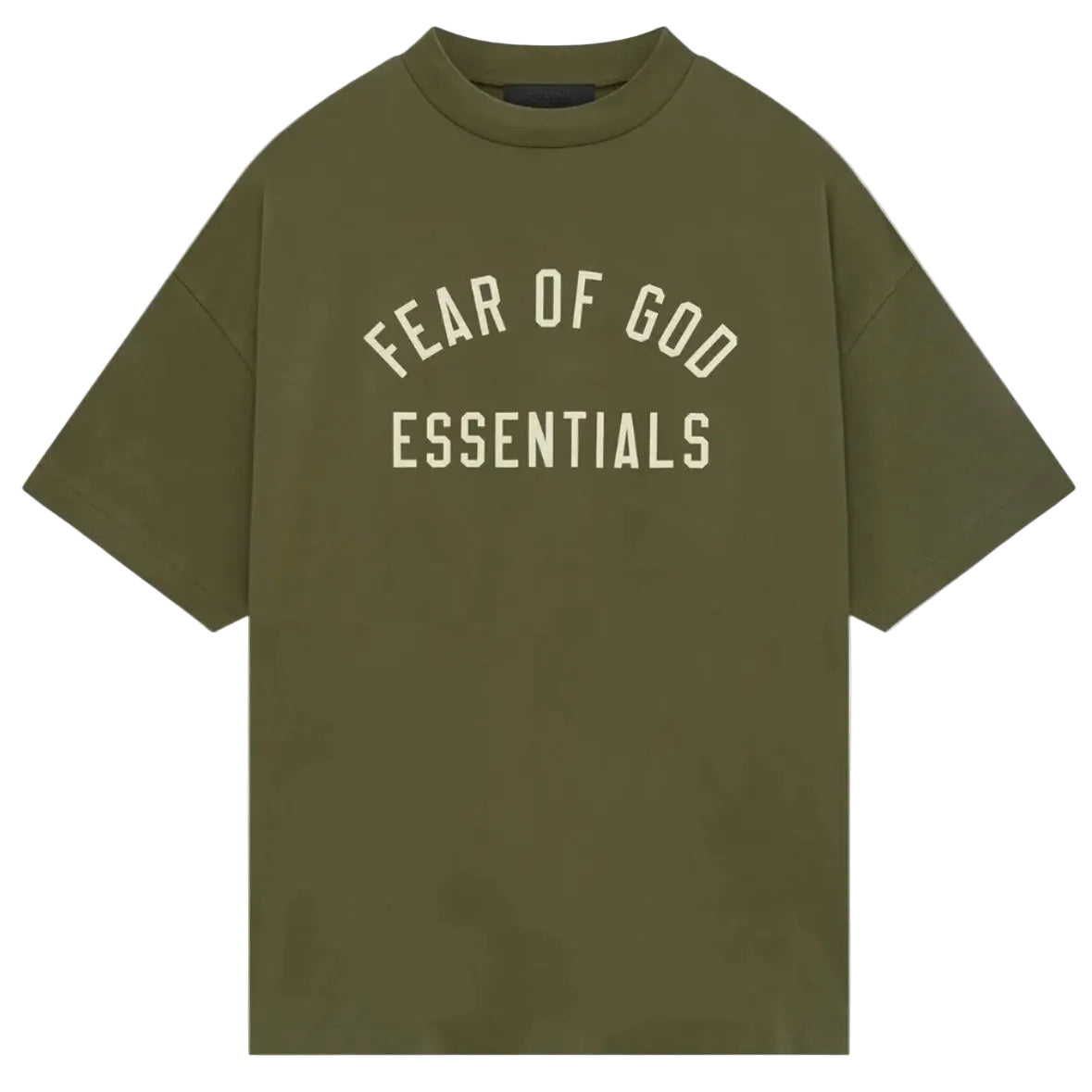 Fear of God Essentials Jersey Crewneck Tee Military