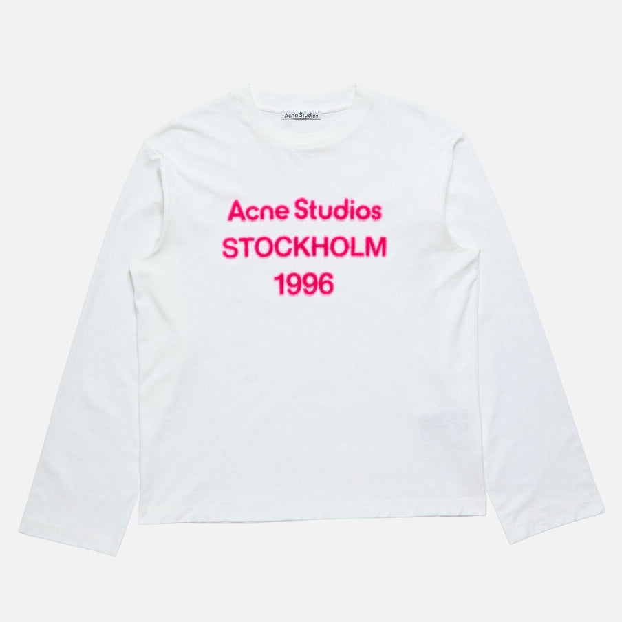 Acne Studios LOGO TSHIRT RELAXED FIT Off white