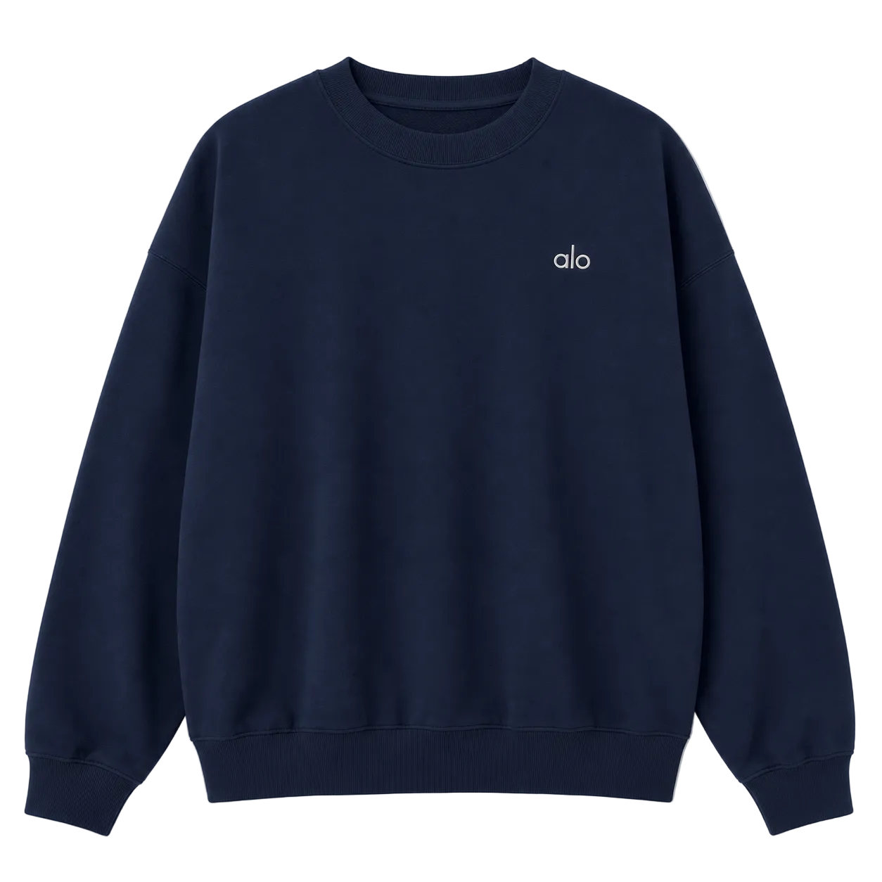 ALO Accolade Crew Neck Pullover Navy