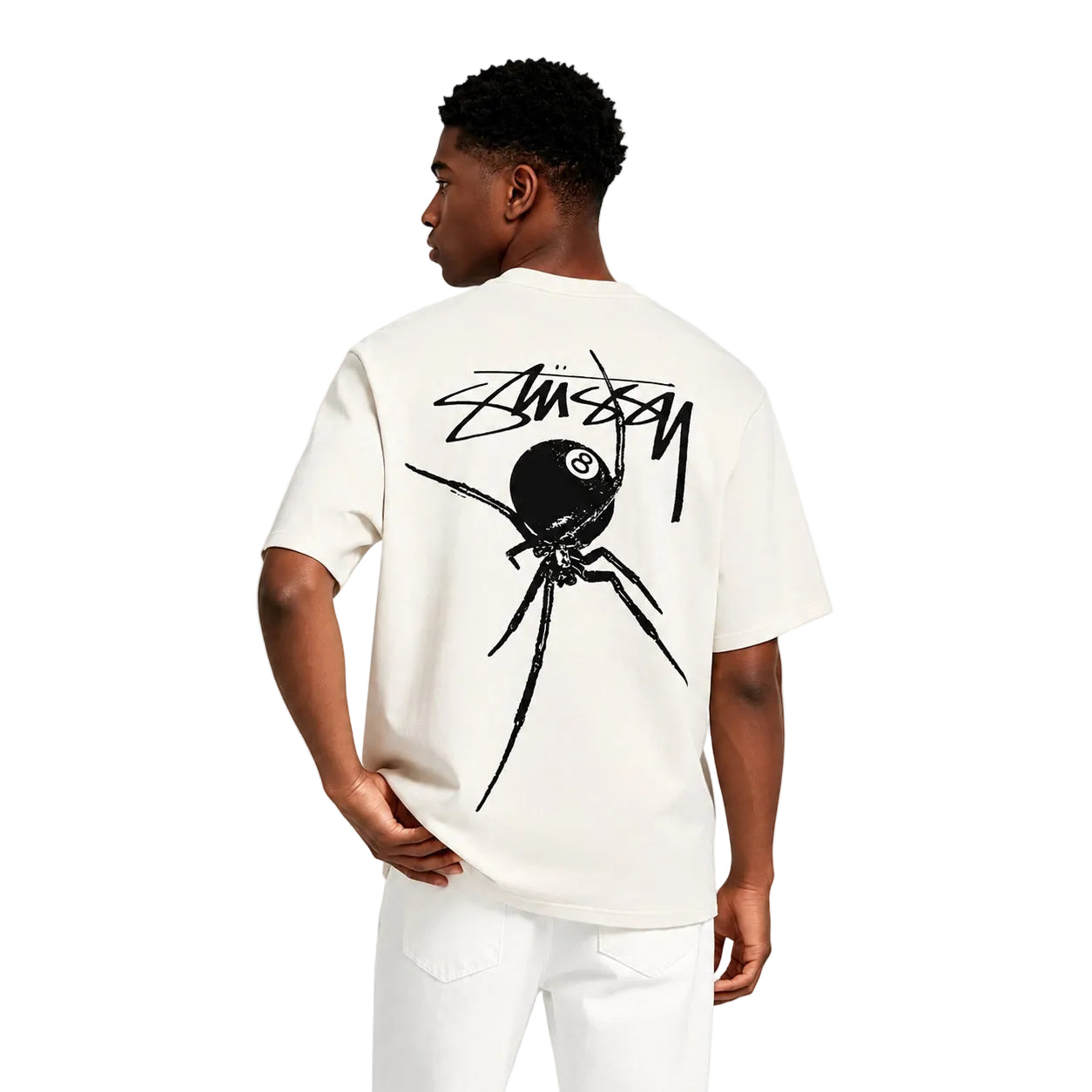 Stussy Arachnid Pigment Dyed Tee Natural