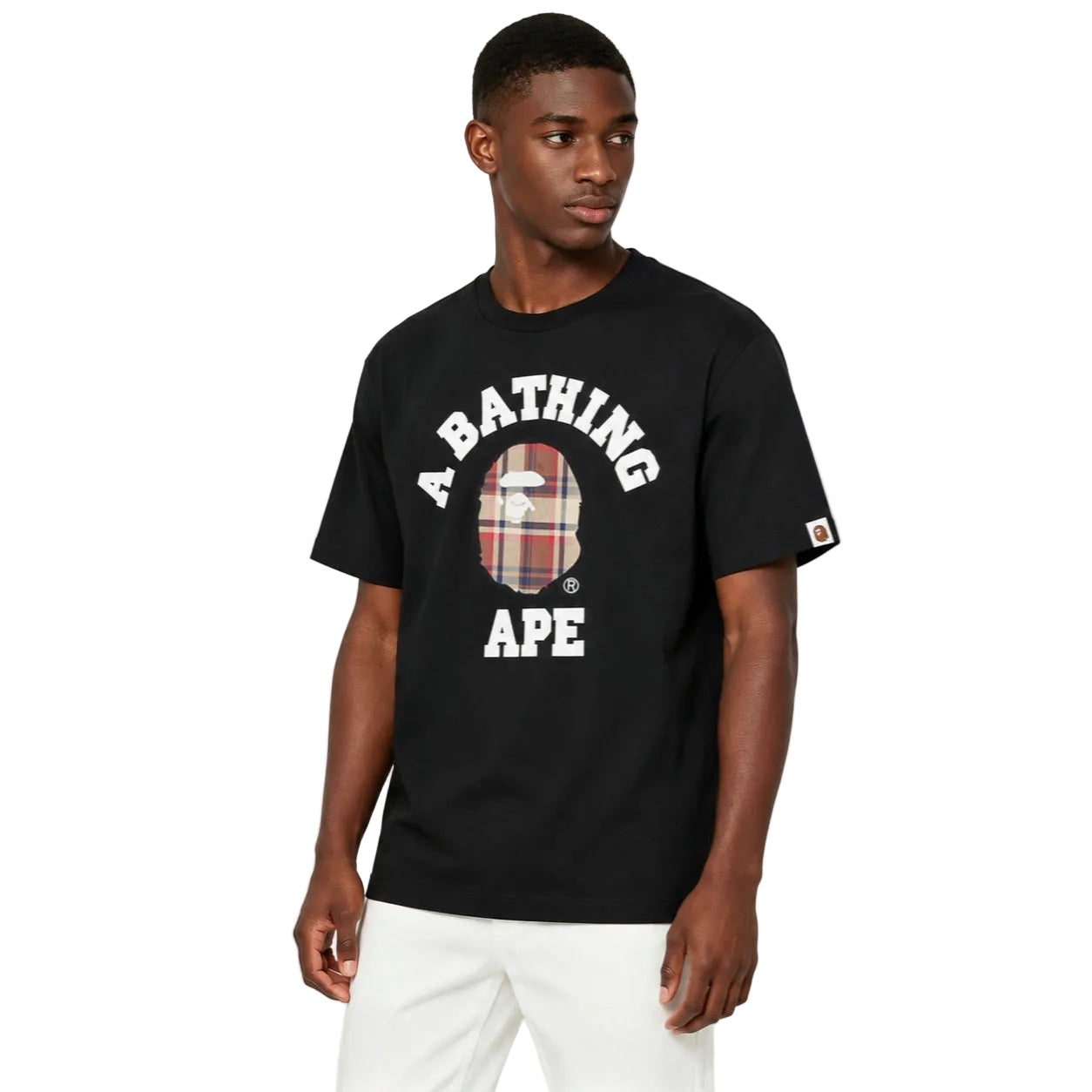A Bathing Ape BAPE Check College Tee