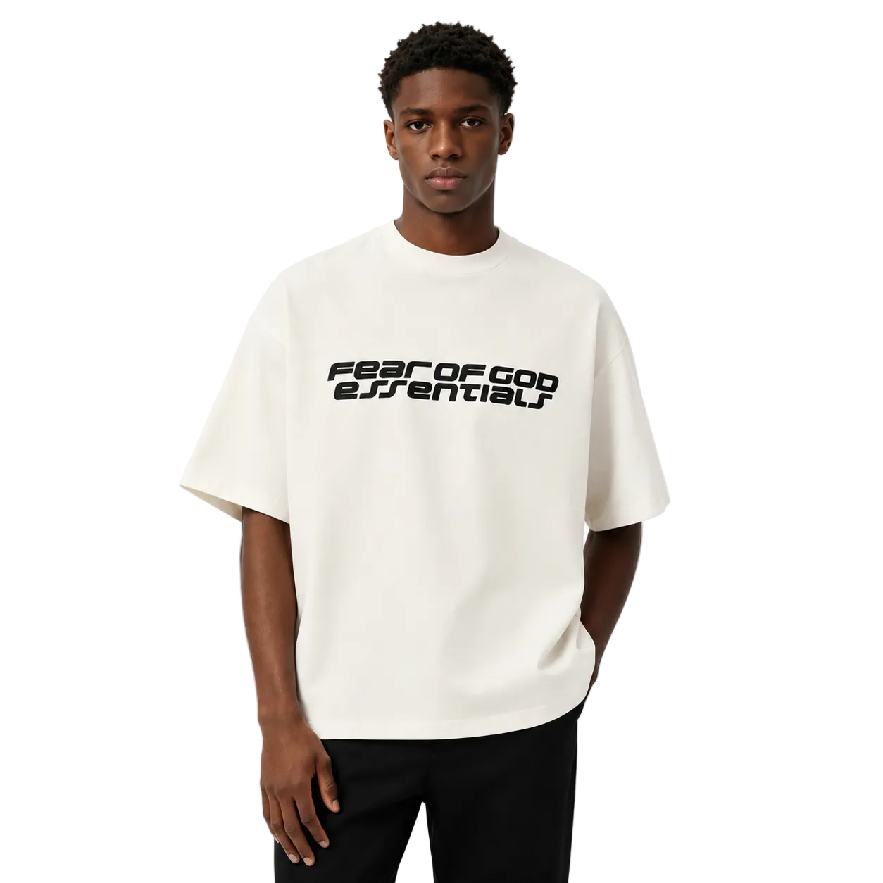Fear of God Essentials 90s Short Sleeve Tee Ivory