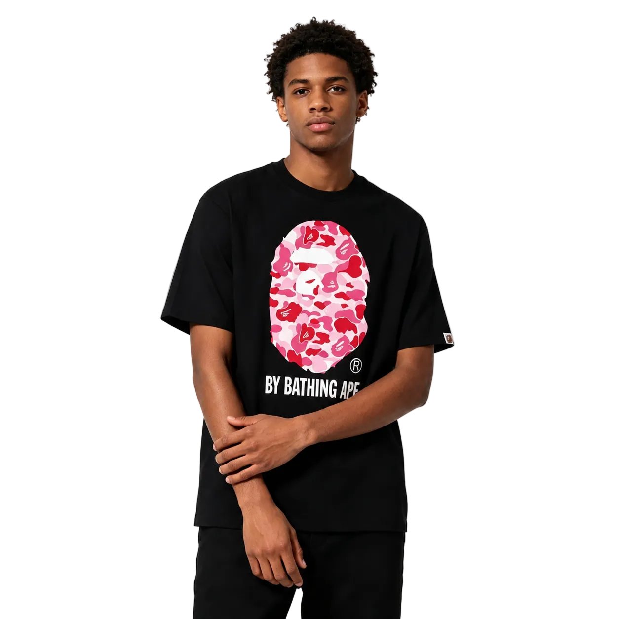 BAPE ABC Camo By Bathing Ape Tee Black Pink