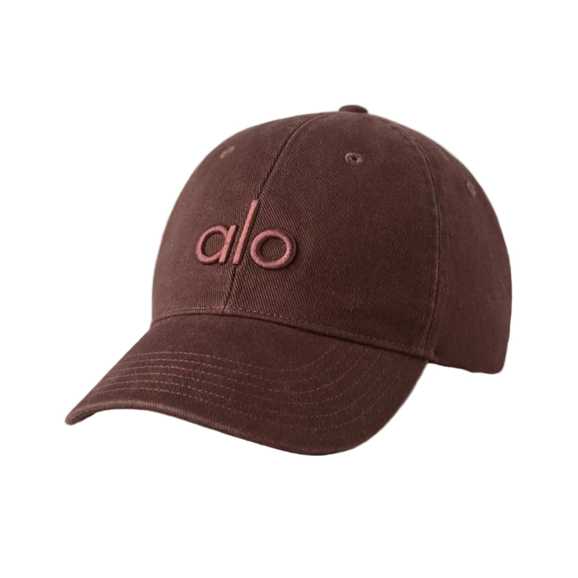 Alo Yoga Washed Off Duty Cap Brownstone Wash in a faded brown finish