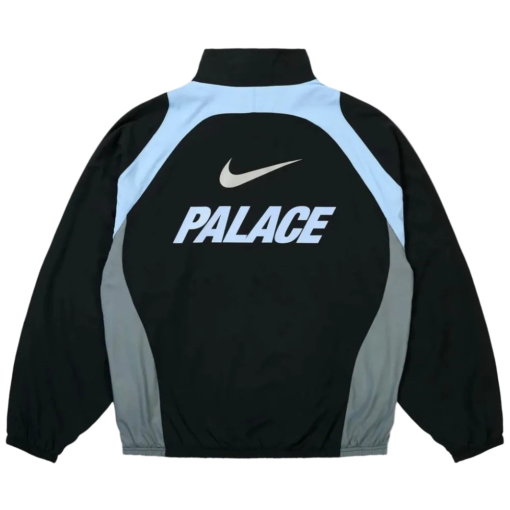 Palace x Nike Track Jacket Black back product view with Palace logo and number 7 graphic