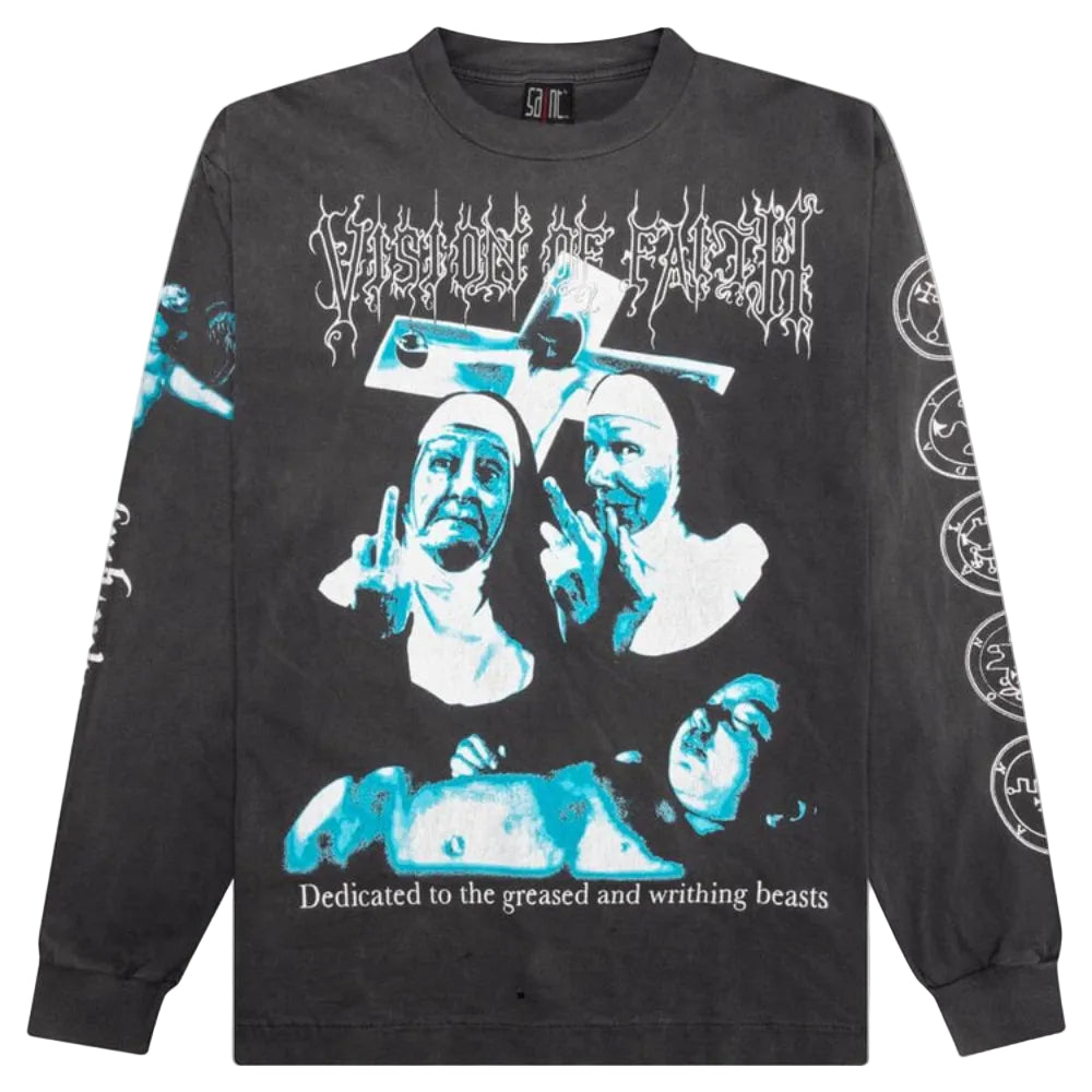 SAINT Mxxxxxx Sisters L S Tee Black