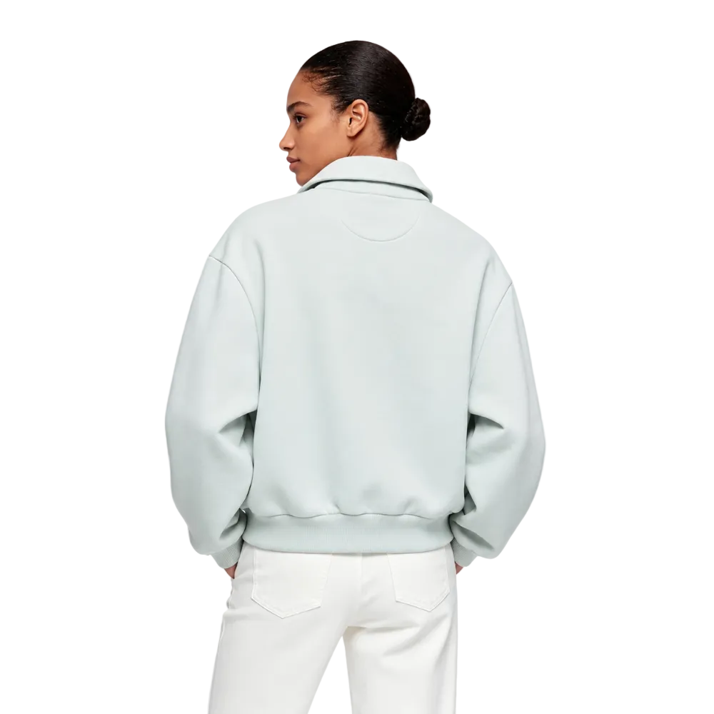 Acne Studios Technical Jacket Pale Mint shown on model from the back