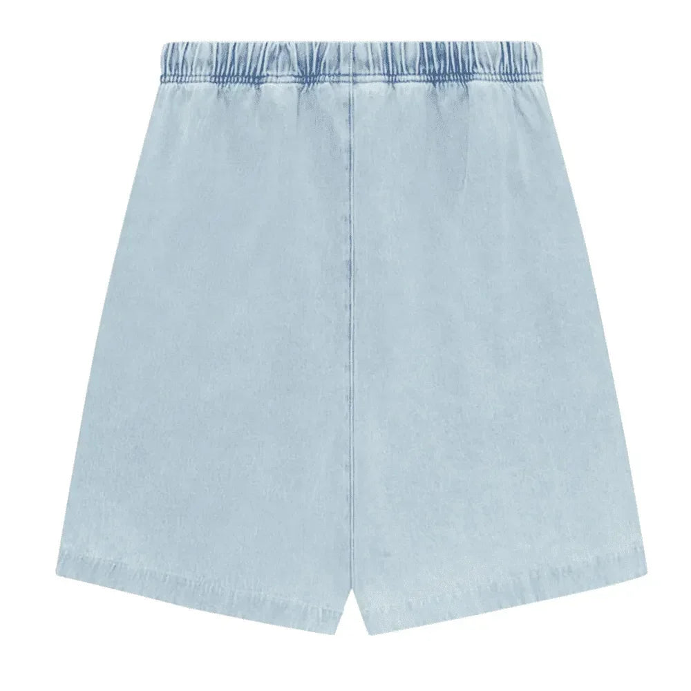 Fear of God Essentials Relaxed Short Light Washed Denim - AFV Clothes