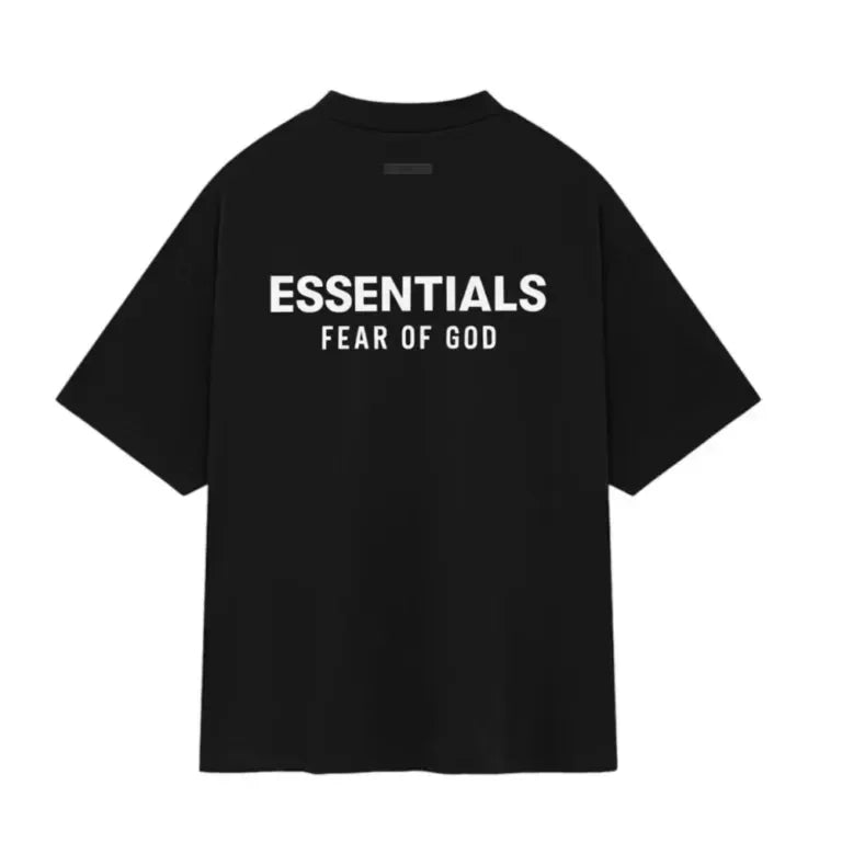 Fear of God Essentials Jersey Crewneck T-Shirt Black - AFV Clothes