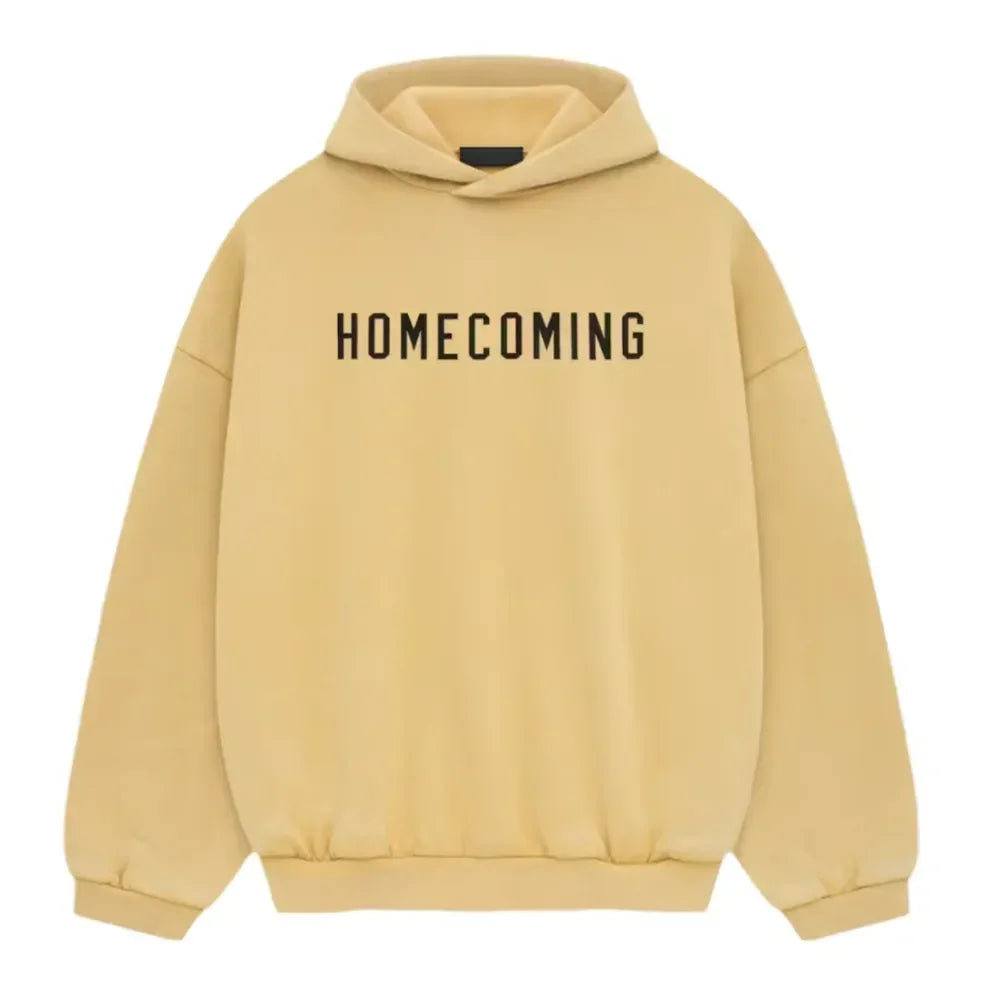 Fear of God Essentials Heavy Fleece Hoodie Amber - AFV Clothes