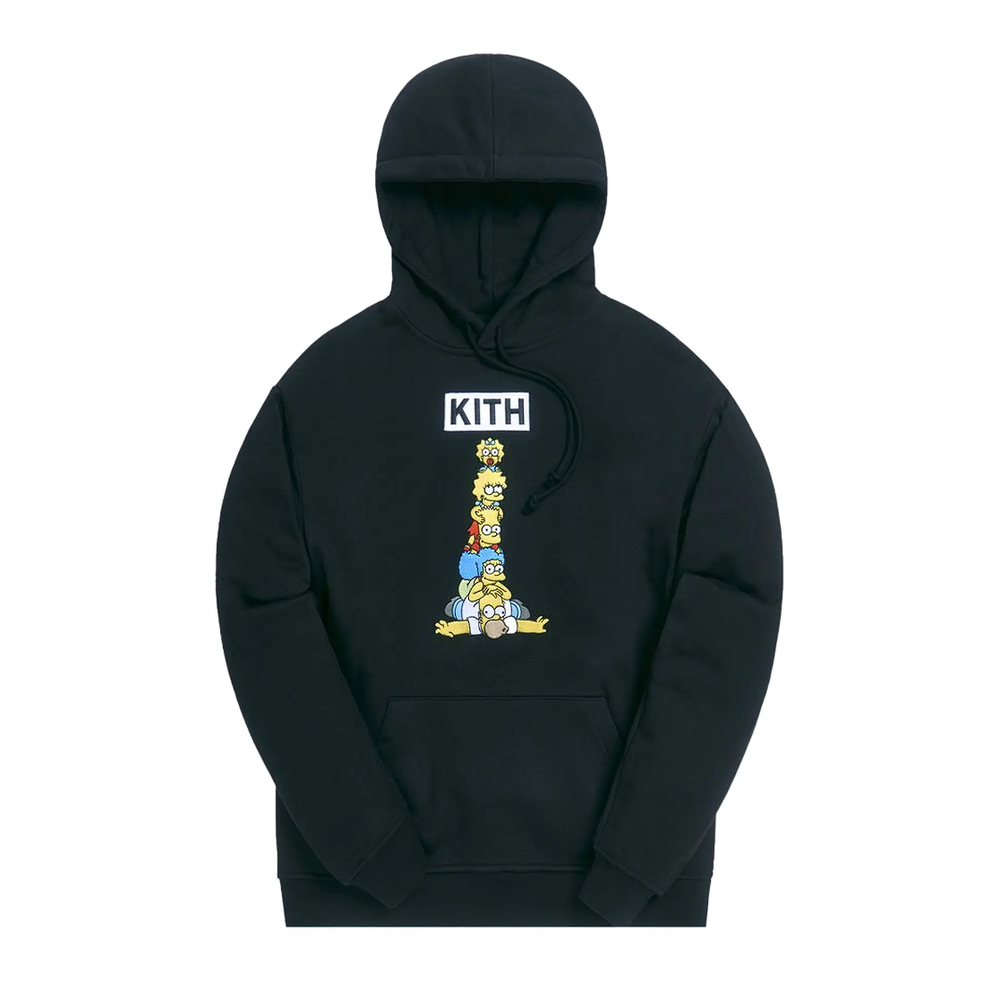 Kith For The Simpsons Family Stack Hoodie Black