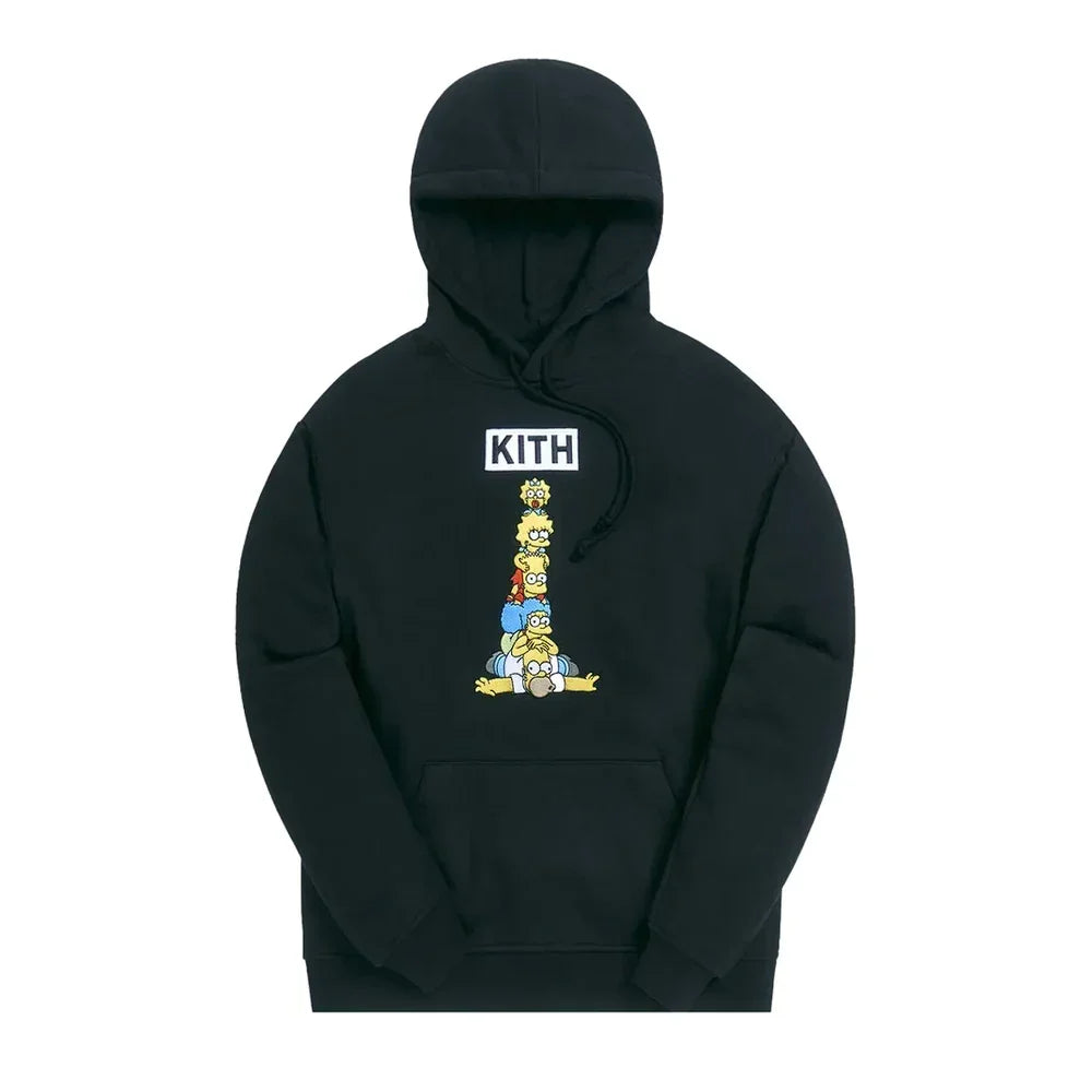 Kith For The Simpsons Family Stack Hoodie Black