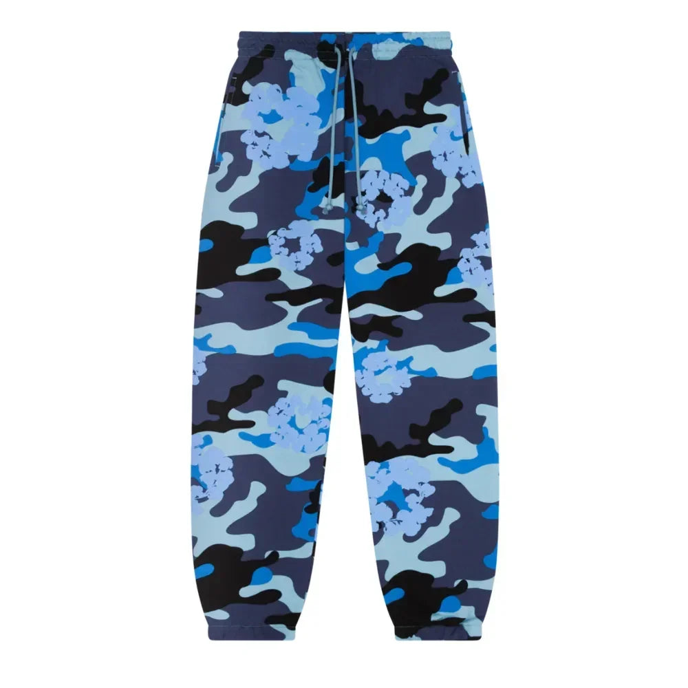 Denim Tears The Cotton Wreath Sweatpant Blue Camo - AFV Clothes