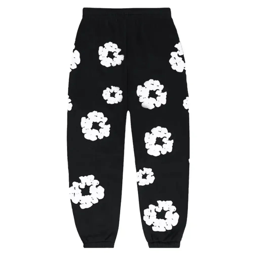Denim Tears The Cottonwreath Sweatpants Black - AFV Clothes