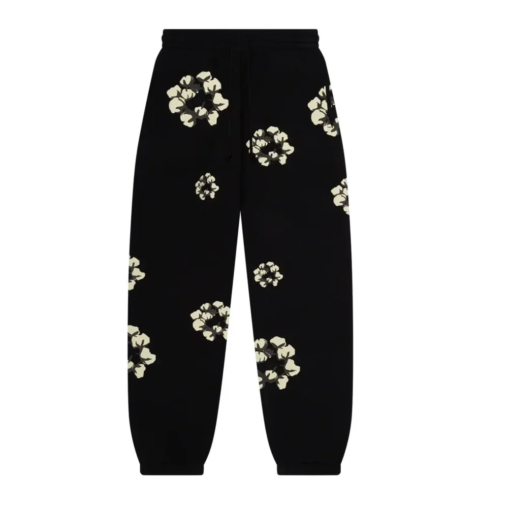 Denim Tears x CPFM Cactus Tears Wreath Sweatpants Black - AFV Clothes