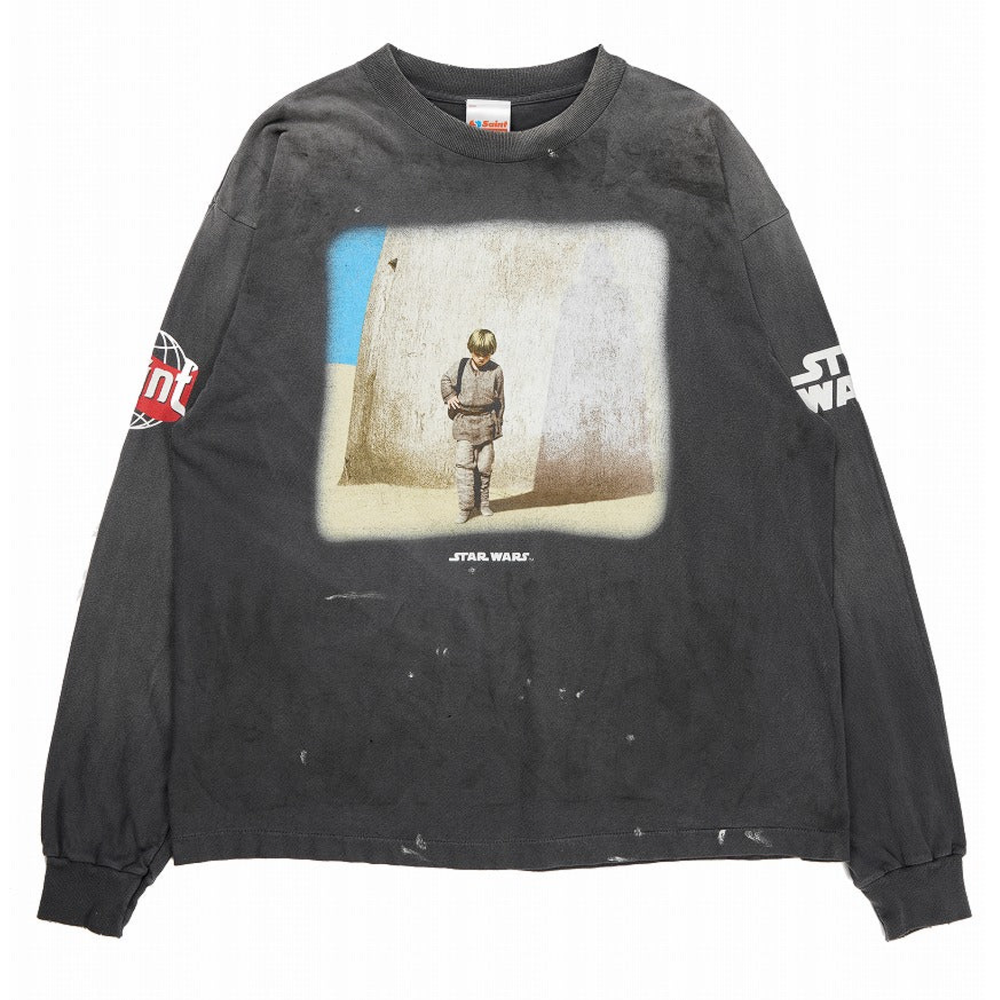 SAINT Mxxxxxx STAR WARS LS TEE /DARTHVADER BLACK
