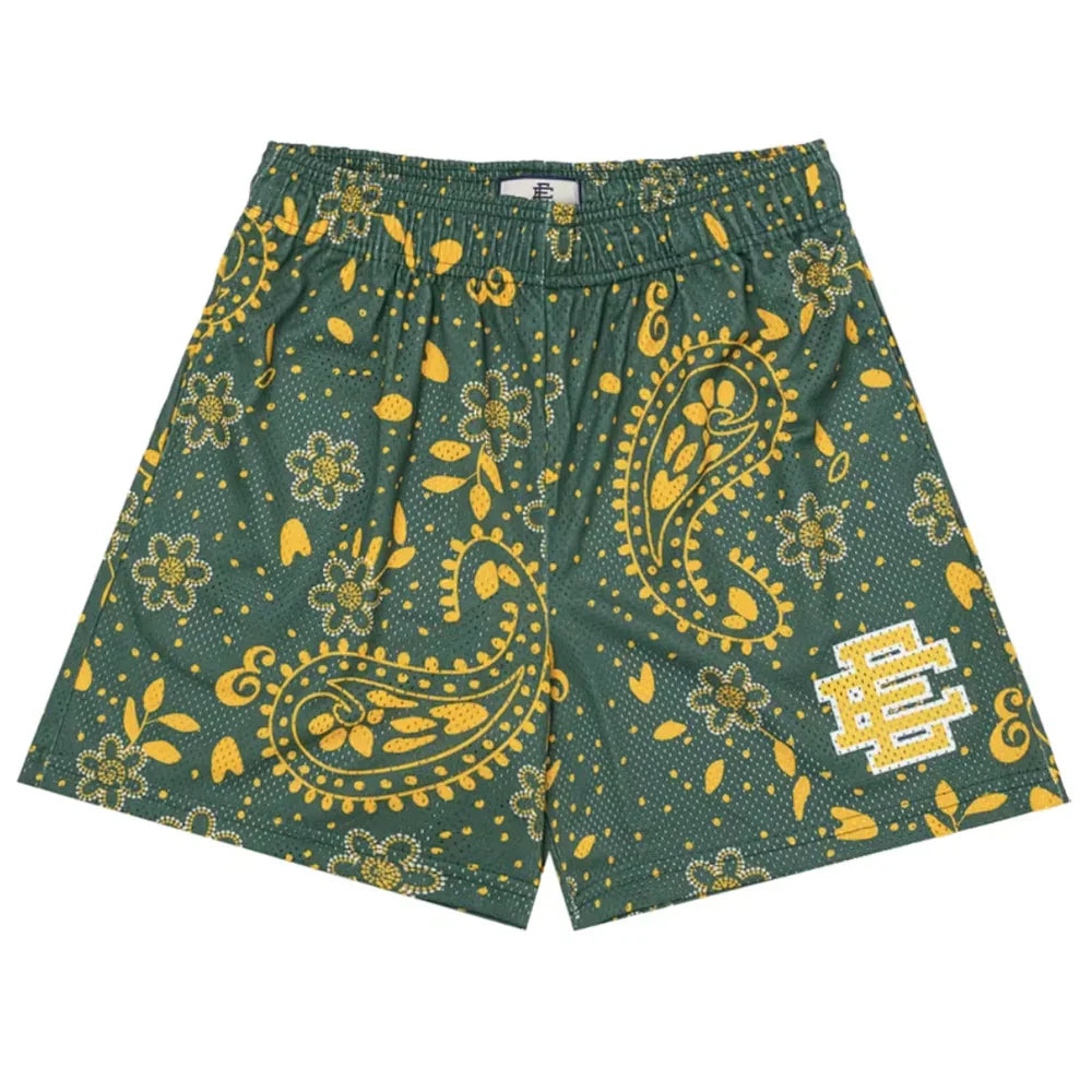 Eric Emanuel EE Basic Short Green Paisley - AFV Clothes