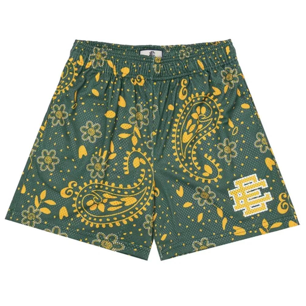 Eric Emanuel EE Basic Short Green Paisley - AFV Clothes